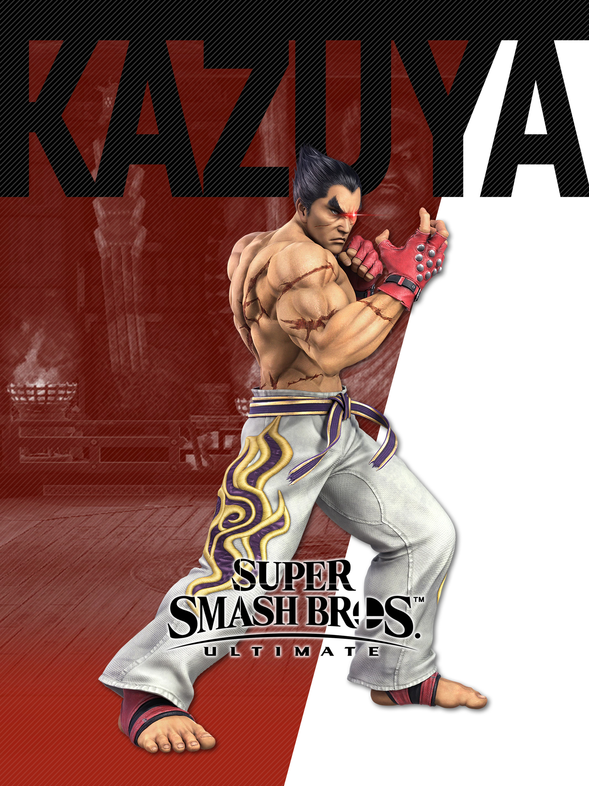 Super Smash Bros Ultimate Kazuya Wallpapers - Cat with Monocle